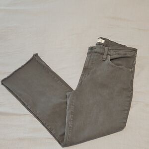 Madewell Women's Mid-Rise Kick Out Jeans - Army Green Size 29